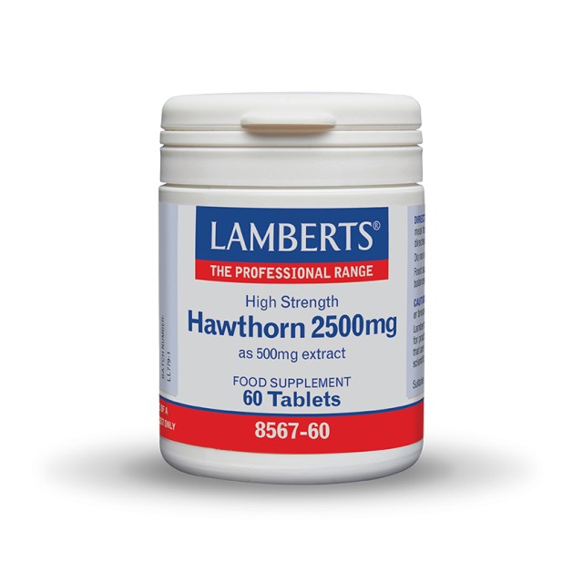 Lamberts Hawthorn 2500mg 60tabs (Υψηλής Ισχύος Τιτλοδοτημένο Εκχύλισμα Κράταιγου)