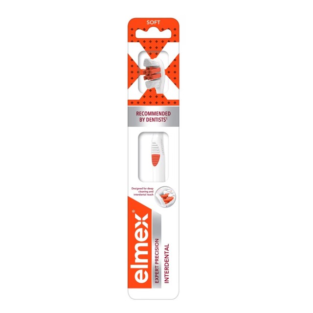 Elmex Expert Precision Interdental Toothbrush (Οδοντόβουρτσα για Βαθύ Καθαρισμό των Μεσοδόντιων Διαστημάτων)