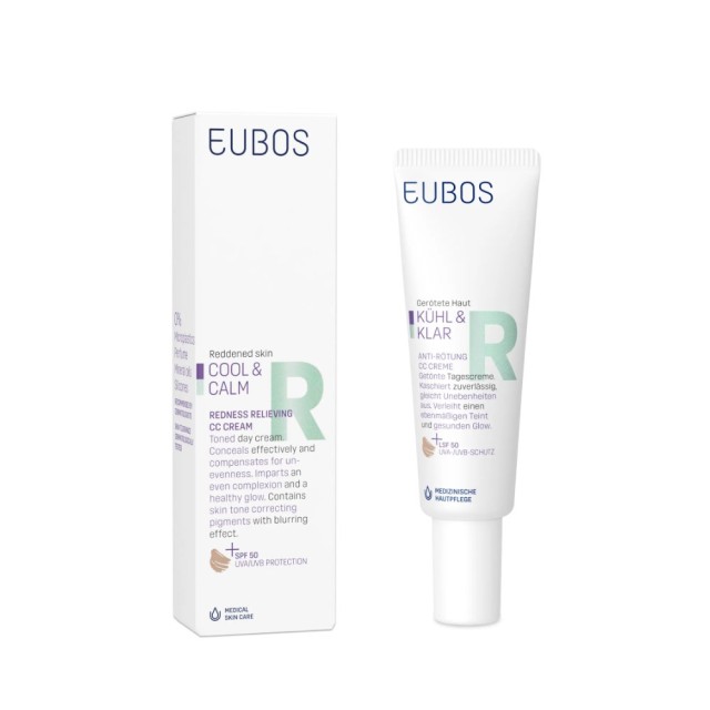 Eubos Cool & Calm Redness Relieving CC Cream 30ml (Κρέμα Ημέρας με Χρώμα & Αντηλιακό Δείκτη Προστασί