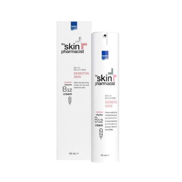The Skin Pharmacist Daily Solutions Sensitive Skin B12 Cream 50ml (Κρέμα Βαθιάς Ενυδάτωσης για Πολύ Ξηρό & Ευαίσθητο Δέρμα)