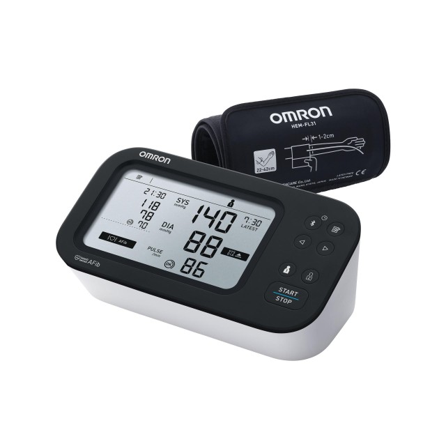 Omron M7 Intelli IT AFib (Έξυπνο Πιεσόμετρο Μπράτσου με Ανίχνευση Κολπικής Μαρμαρυγής)