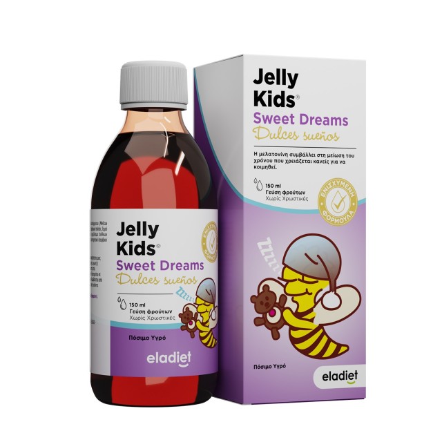 Eladiet Jelly Kids Sweet Dreams 150ml (Παιδικό Σιρόπι με Μελατονίνη για Βελτίωση του Ύπνου)