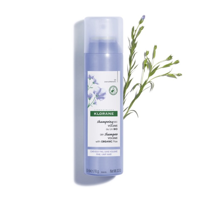 Klorane Linum Dry Shampoo Volume 150ml (Ξηρό Σαμπουάν με Λινάρι για Όγκο)