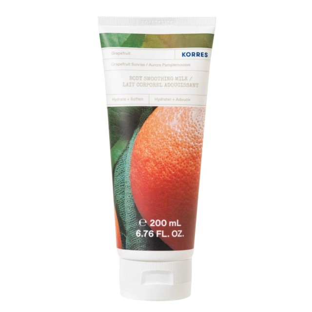 Korres Grapefruit Body Smoothing Milk 200ml (Γαλάκτωμα Σώματος με Άρωμα Γκρέϊπφρουτ)