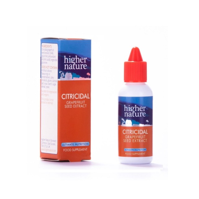 Higher Nature Citricidal 45ml (Ενίσχυση του Οργανισμού Ενάντια σε Βακτήρια & Ιούς)