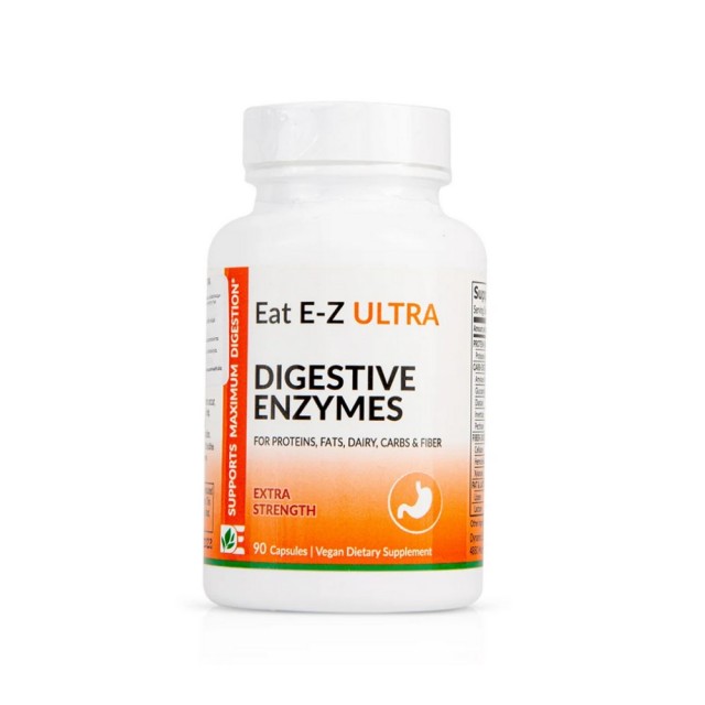 AM Health Eat E-Z Ultra Digestive Enzymes 90caps (Συμπλήρωμα Διατροφής για Βελτίωση της Πέψης)