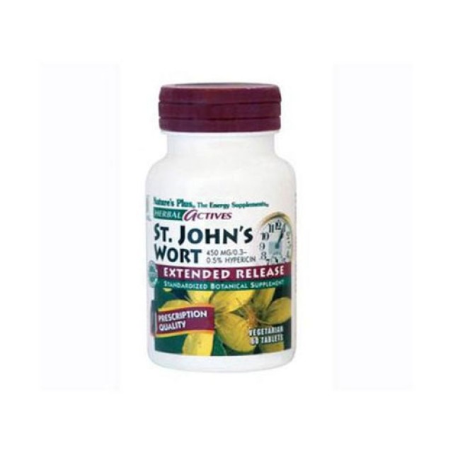 Natures Plus St.John Wort 450mg 60tab (Φυσικό Αντικαταθλιπτικό - Αντιβακτηριακό)