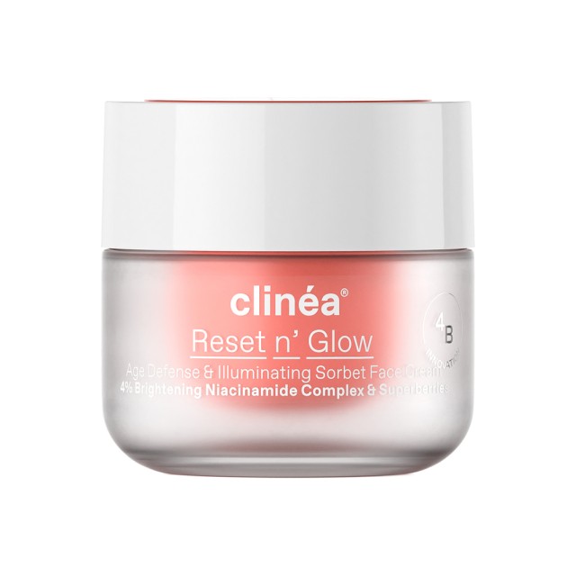 Clinea Reset & Glow Cream 50ml (Κρέμα Προσώπου Αντιγήρανσης & Λάμψης)