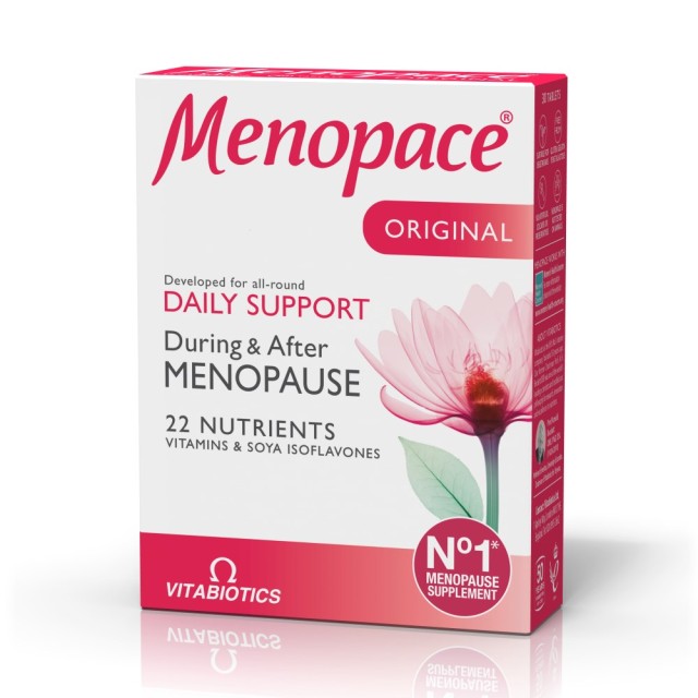 Vitabiotics Menopace Original 30tabs (Συμπλήρωμα Διατροφής για την Εμμηνόπαυση)