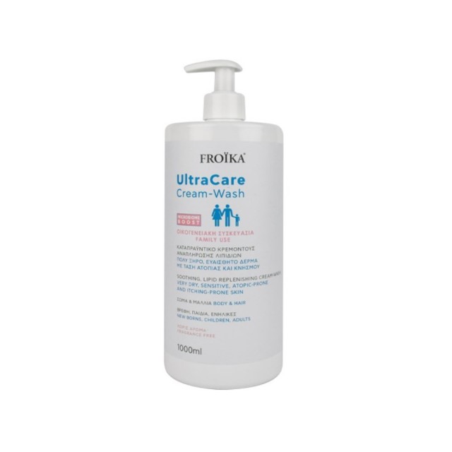 Froika Ultracare Cream Wash 1000ml (Καταπραϋντικό Kρεμοντούς για Πολύ Ξηρό/Ατοπικό Δέρμα)