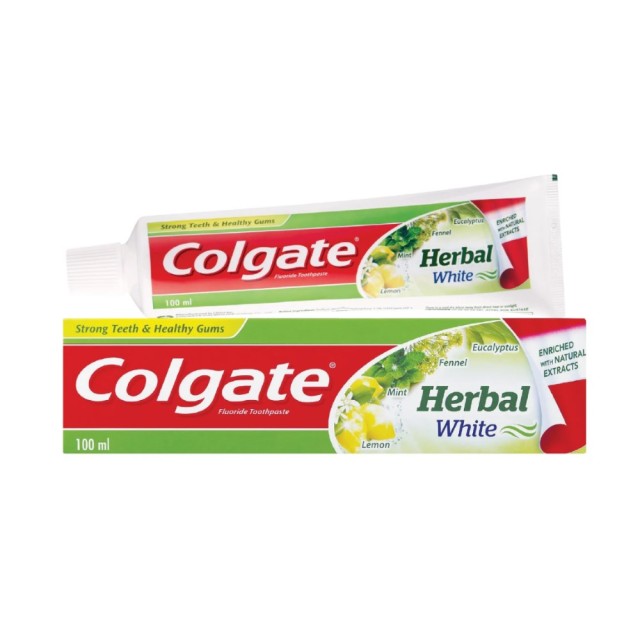 Colgate Herbal White 75ml (Οδοντόκρεμα με Εκχυλίσματα Λεμονιού για Επαναφορά της Φυσικής Λευκότητας των Δοντιών)