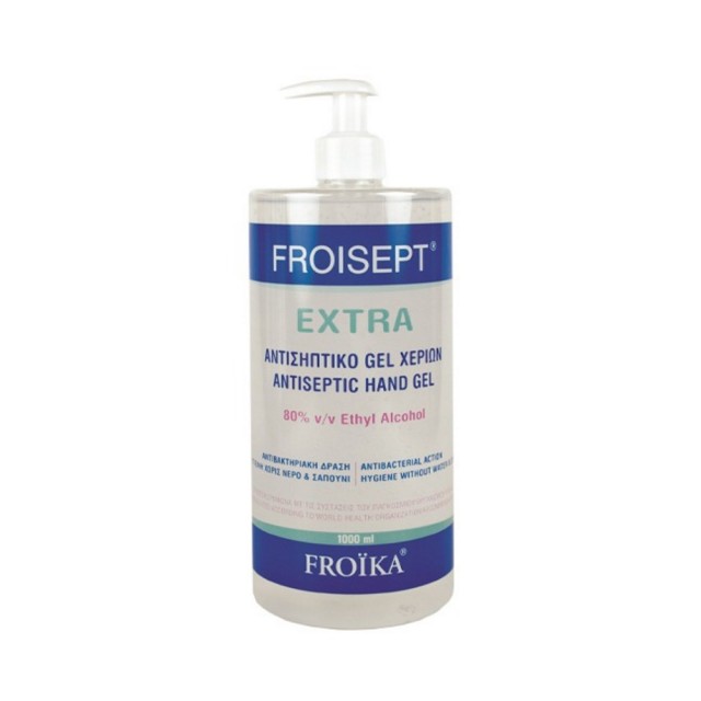 Froika Froisept Extra Antiseptic Hand Gel 1000ml (Αντισηπτικό Τζελ Χεριών με 80% Αlc)