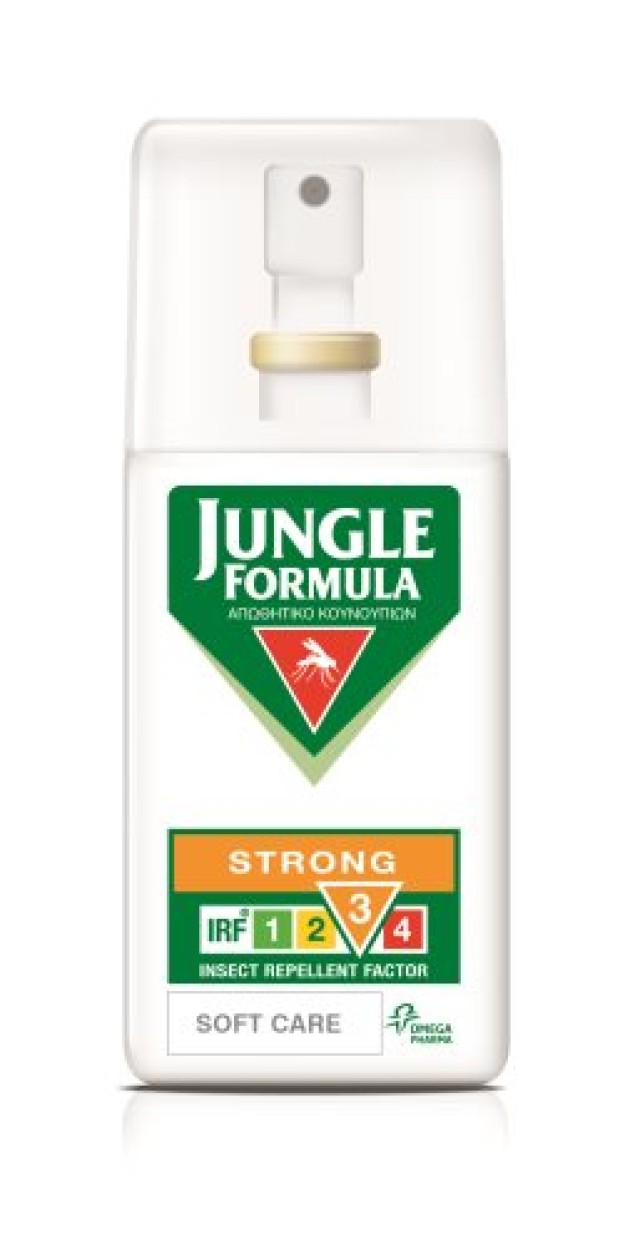 Jungle Formula Strong Soft Care Spray 75ml (Εντομοαπωθητικό Spray για Ενήλικες & Παιδιά άνω των 3 Ετών) 