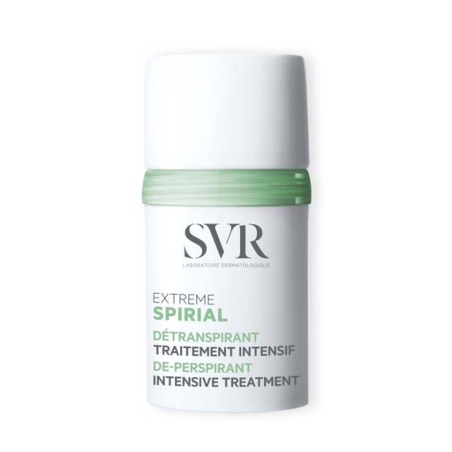 SVR Spirial Extreme De-Perspirant Roll-On 20ml (Αντι-Ιδρωτικό Αποσμητικό για Εντατική Αποσμητική Δράση για Έντονη Εφίδρωση)