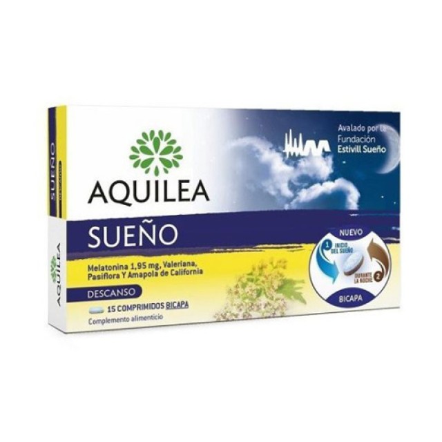 Aquilea Sueno 30caps (Συμπλήρωμα Διατροφής για Άγχος- Ύπνος - Νευρικό Σύστημα)  