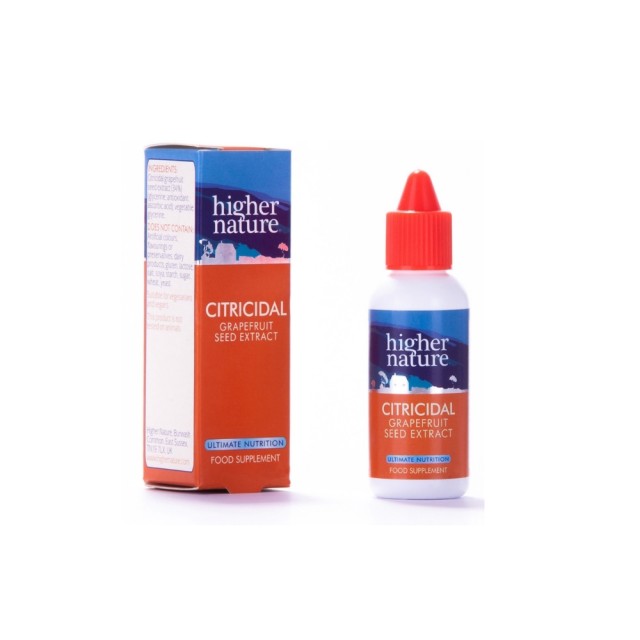 Higher Nature Citricidal 25ml (Ενίσχυση Του Οργανισμού Ενάντια σε Βακτήρια & Ιούς)