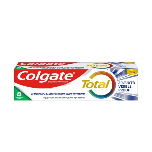 Colgate Total Advanced Visible Proof 75ml (Οδοντόκρεμα για 24ωρη Προστασία με Τεχνολογία Αλλαγής Χρώ