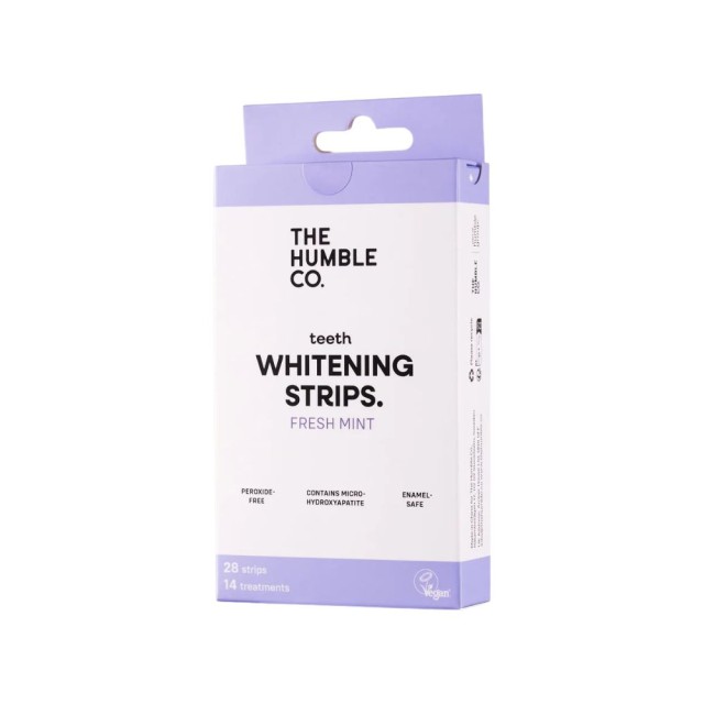 The Humble Co. Teeth Whitening Strips Mint 28τεμ (Ταινίες Λεύκανσης Δοντιών με Γεύση Μέντα)
