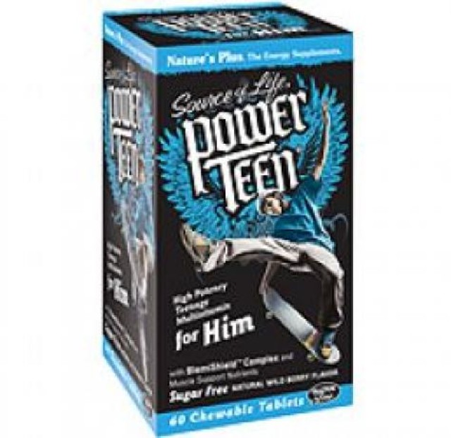 Natures Plus Power Teen For Him 60chew (Πολυβιταμίνη για Αγόρια)