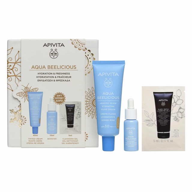 Apivita SET Aqua Beelicious Routine - Tinted (ΣΕΤ Ενυδάτωσης & Φρεσκάδας Προσώπου με Χρώμα)