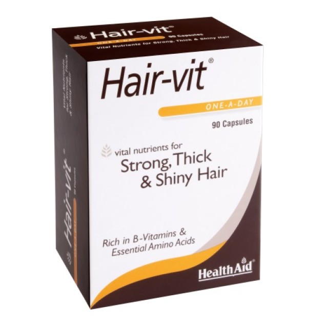 Health Aid Hair-Vit 90caps (Συμπλήρωμα Διατροφής Κατά της Τριχόπτωσης)