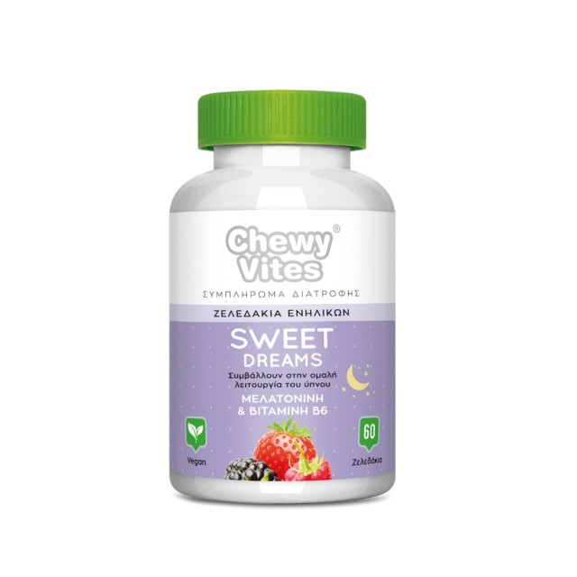 Chewy Vites Adults Sweet Dreams 60 μασώμενα ζελεδάκια (Βιταμίνες Ενηλίκων για την Ομαλή Λειτουργία του Ύπνου)