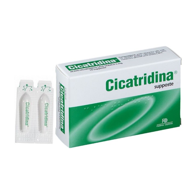 Cicatridina Supposte 10x2gr (Ορθικά Υπόθετα για Επούλωση του Βλεννογόνου)
