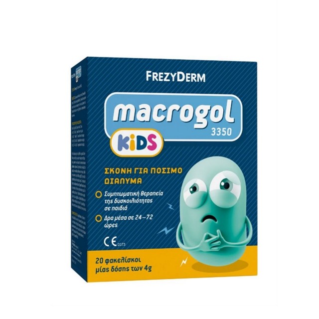 Frezyderm Macrogol Kids 3350 20x4gr (Σκόνη για Συμπτωματική Θεραπεία Δυσκοιλιότητας για Παιδιά 6μ+)