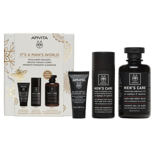 Apivita SET It’s a Man’s World (ΣΕΤ με Προϊόντα Προσώπου & Σώματος για τη Φροντίδα του Άνδρα)