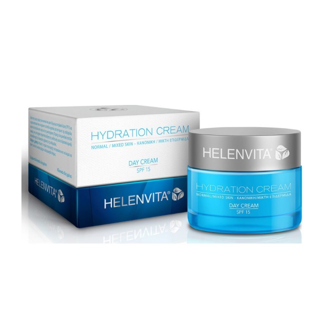 Helenvita Hydration Day Cream SPF15 50ml (Ενυδατική Κρέμα Ημέρας με Αντηλιακή Προστασία για Κανονική/Μικτή Επιδερμίδα)