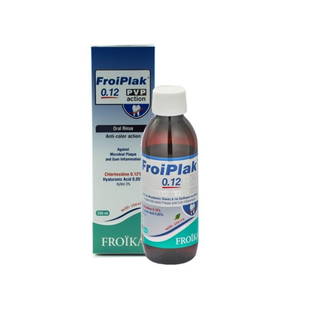 Froika Froiplak Plus O.12 PVP Action 250ml (Στοματικό Διάλυμα Κάτα της Χρώσης)