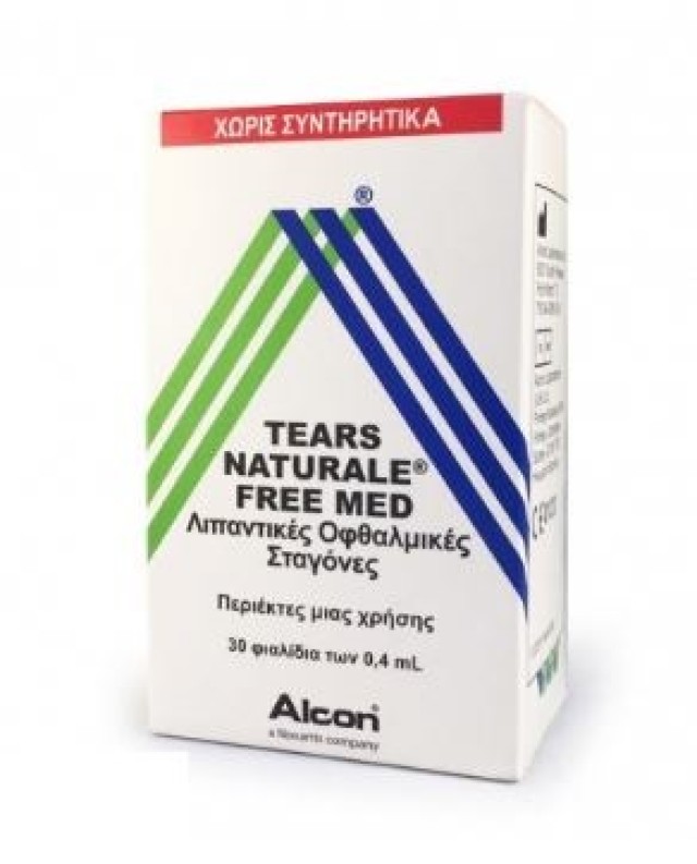 Tears Natural Free 30 αμπούλες x 4ml (Οφθαλμολογικές Σταγόνες για Ερεθισμένα Μάτια & Ξηροφθαλμία) 