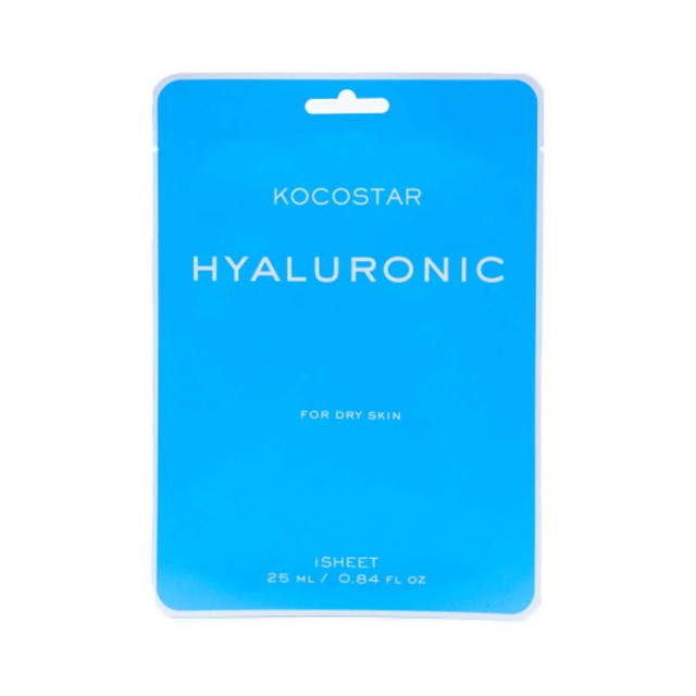 Kocostar Hyaluronic Face Mask 1τεμ (Εμποτισμένη Μάσκα Θρέψης & Ενυδάτωσης για Ξηρή Επιδερμίδα)