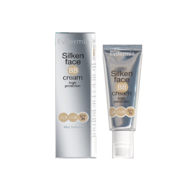 Evdermia Silken Face BB Cream SPF30 50ml (Aντιηλιακή Κρέμα Προσώπου με Χρώμα)