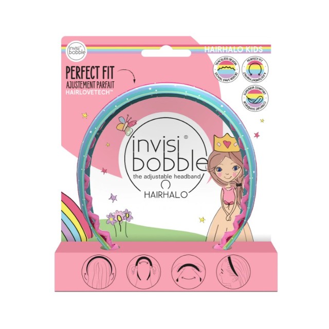Invisibobble Kids Hairhalo Rainbow Crown (Παιδική Στέκα Μαλλιών με Σχέδιο Ουράνιο Τόξο)