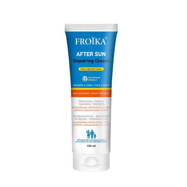 Froika After Sun Repairing Ultra Light Gel Cream 150ml (Κρέμα Τζελ Προσώπου & Σώματος για Μετά την Έκθεση στον Ήλιο)