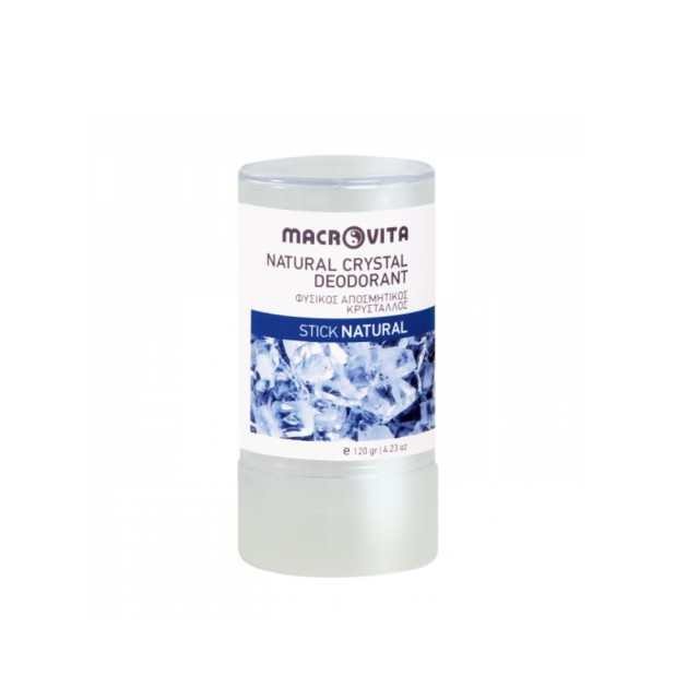 Macrovita Natural Crystal Deodorant 120gr (Φυσικός Κρύσταλλος Aποσμητικός  Άοσμος)