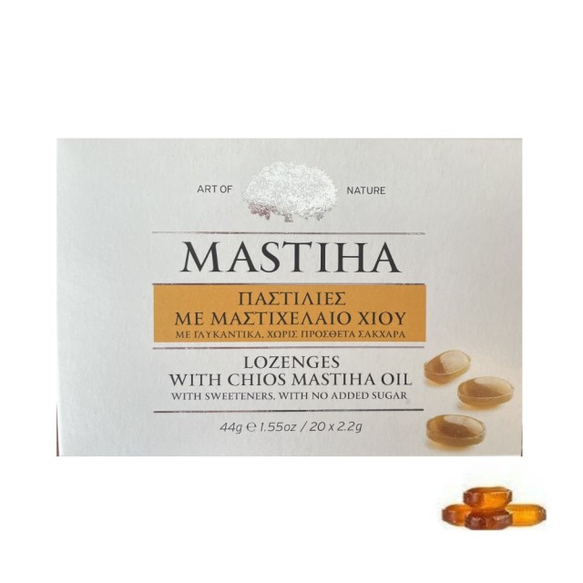 Mastiha Shop Lozenges with Chios Mastiha Oil 44gr (Καραμέλες για το Λαιμό με Μαστιχέλαιο Χίου)