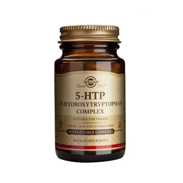 Solgar 5 HTP Hydroxytryptophan 30 vegetarian caps (Αμινοξέα)