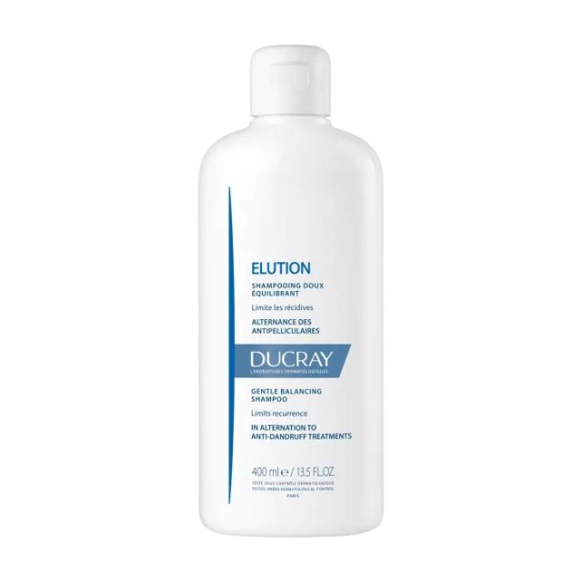 Ducray Elution Gentle Balancing Shampoo 400ml (Απαλό Σαμπουάν Εξισορρόπησης)