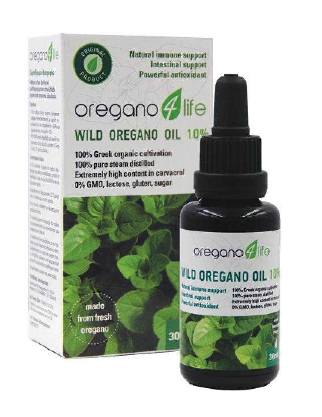 Oregano 4 Life Wild Oregano Oil 10% 30ml (Συμπλήρωμα Διατροφής από Αιθέριο Έλαιο Ρίγανης)