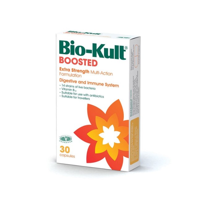 Bio-Kult Boosted 30caps (Πανίσχυρη Φόρμουλα Προβιοτικών για την Ενίσχυση του Πεπτικού & Ανοσοποιητικού Συστήματος)