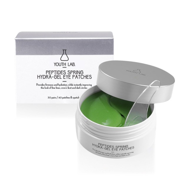 YOUTH LAB Peptides Spring Hydra-Gel Eye Patches 30 ζευγάρια (Συσφιγκτική & Aντιρυτιδική Mάσκα Ματιών από Yδροτζέλ)