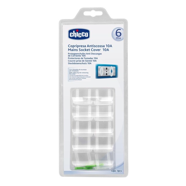 Chicco Socket Cover 10τεμ (Κάλυμμα Πρίζας)