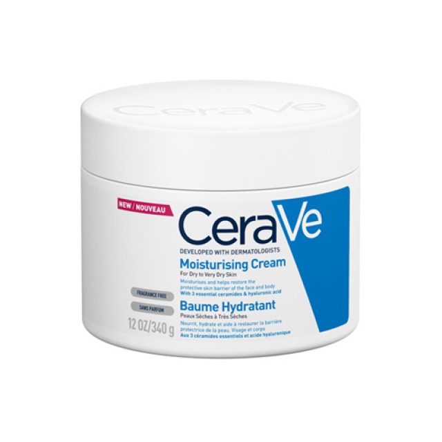 CeraVe Moisturizing Cream 340gr (Ενυδατική Κρέμα Προσώπου & Σώματος)