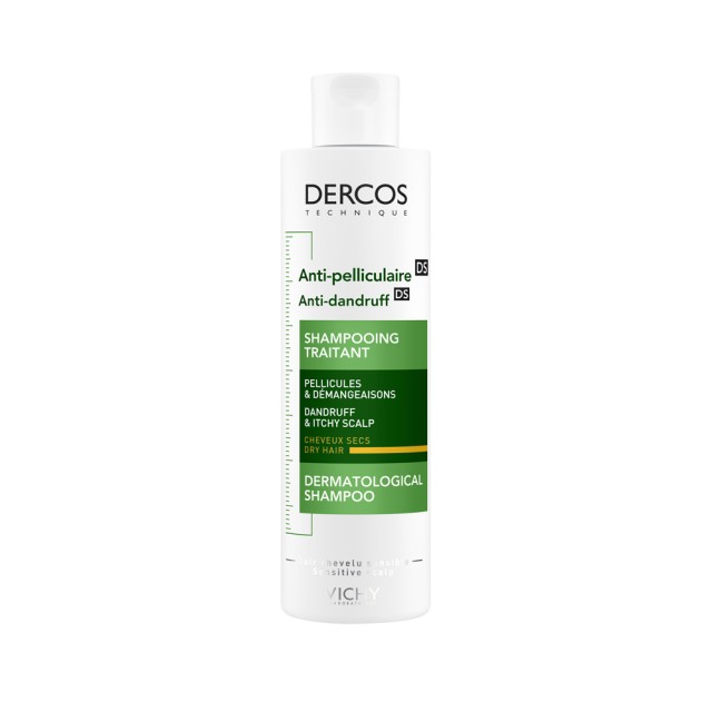 Vichy Dercos Shampoo Antipelliculaire Sec 200ml (Σαμπουάν Κατά Της Ξηρής Πιτυρίδας) 