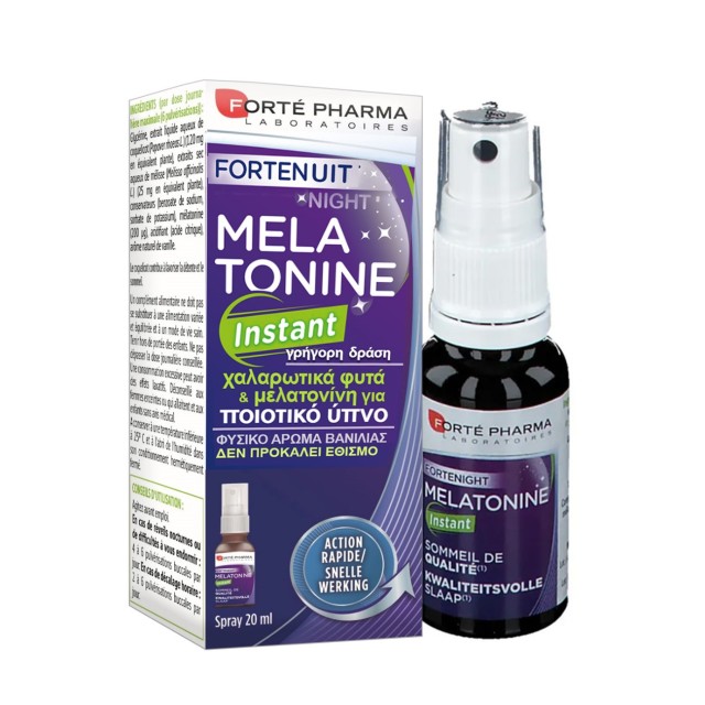 Forte Pharma Fortenuit Melatonine Instant Spray 20ml (Συμπλήρωμα Διατροφής με Μελατονίνη)