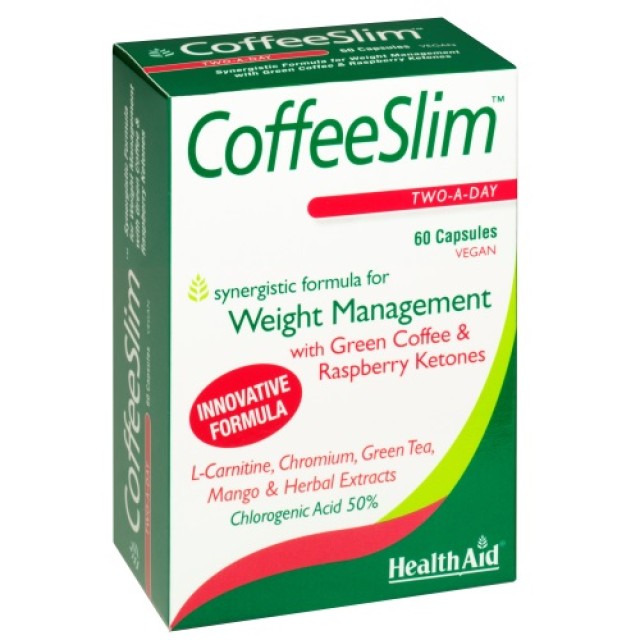 Health Aid Coffee Slim 60cap (Πράσινος Καφές - Διαχείριση Βάρους) 