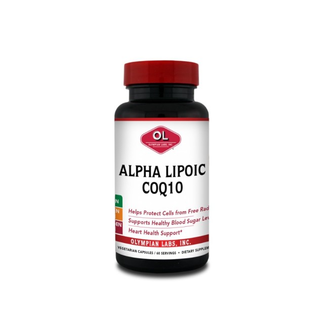 Olympian Labs Alpha Lipoic Acid & Coenzyme Q10 60caps (Συμπλήρωμα Διατροφής για Ρύθμιση της Λειτουργίας των Μιτοχονδρίων & των Κυττάρων)