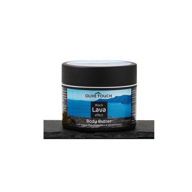 Olive Touch Black Lava Effect Body Butter 100ml (Πλούσιο Βούτυρο Σώματος με Eκχύλισμα από Hφαιστειακή Λάβα)